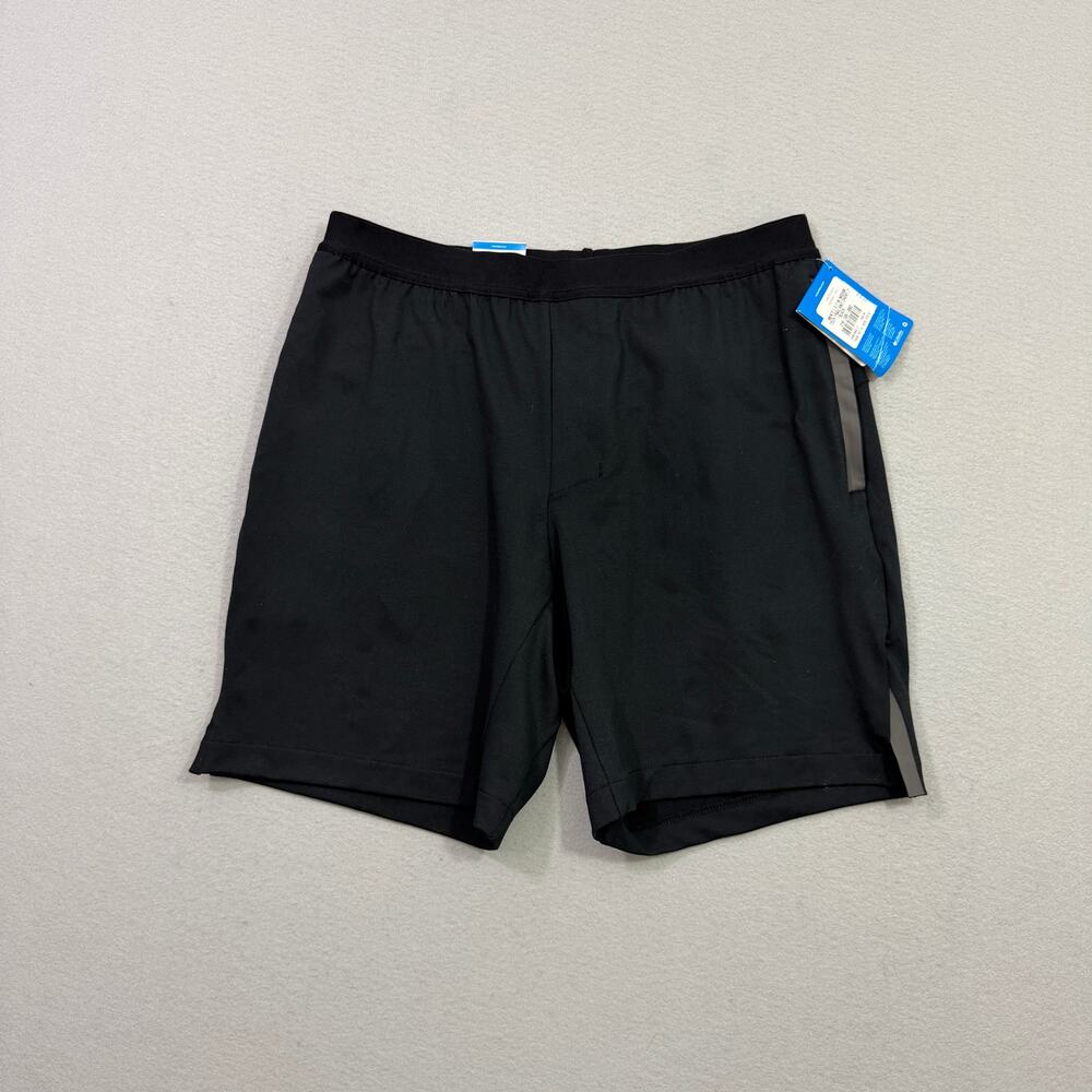 Columbia Tech Trail Knit Shorts Men's Large Black 7" Inseam Outdoors Hiking NEW